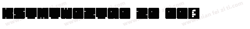 KSTMTWOZTQ0 20 00字体转换